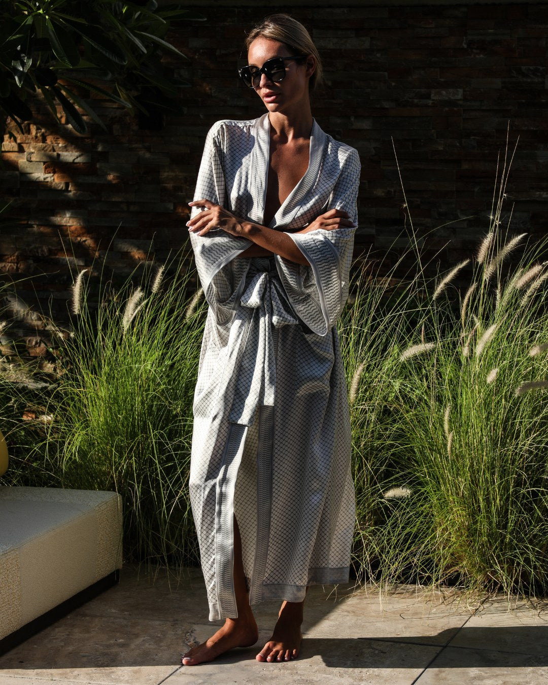 The Keffiyeh Robe Light
