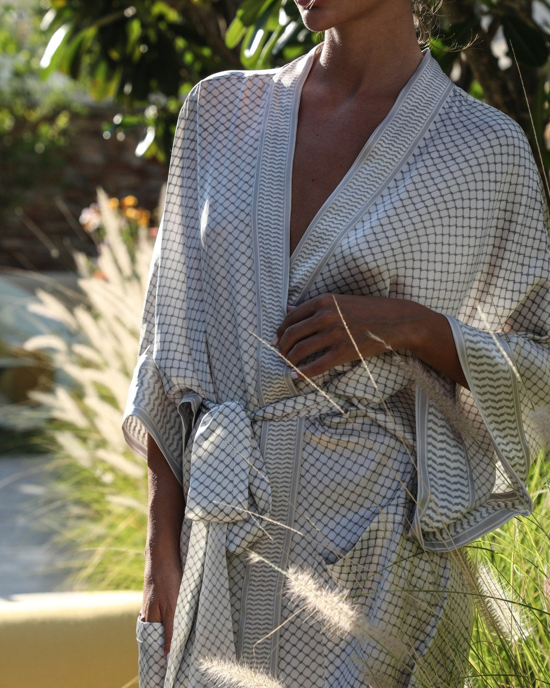 The Keffiyeh Robe Light